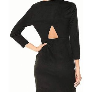 Faux Suede Shift Dress